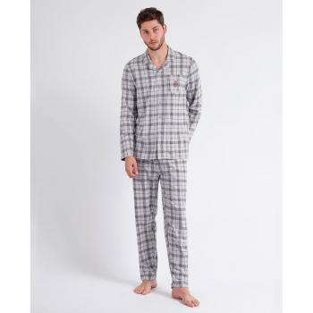 Pijama Abierto Manga Larga Garnet Style gris