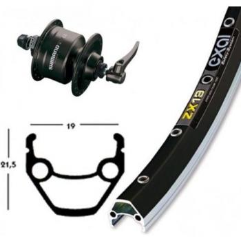 Bike-Parts V-RAD 75Nabend 3N72 Bicicleta de Paseo, Plata, Size