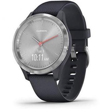 Garmin vívomove 3S, Smartwatch híbrido con pantalla oculta 39 mm, Plateado y Grafito