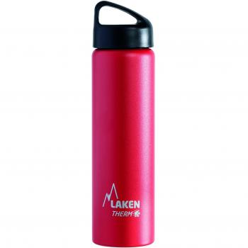 Laken Classic Botella Térmica Acero Inoxidable 18/8, Aislamiento de Vacío con Doble Pared y Boca Ancha, Rojo, 750 ml