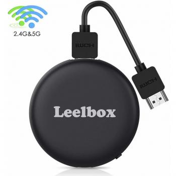 Chromecast de Google, Leelbox 5G/2.4G Miracast Dongle HDMI Inalambrico, 6K WiFi Dsipaly Dongle TV con Airplay/Miracast/DLNA para Android/iPhone/Mac/Windows