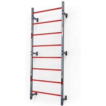 Espaldera K-SPORT de 8 escalones, resistente hasta 250 kg, para montaje en pared o techo, incluye E-Book