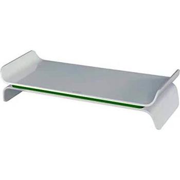 Leitz 65040054 - Soporte para monitor ajustable Ergo WOW, dos alturas seleccionables, Verde/Blanco