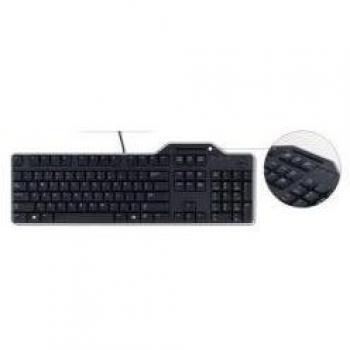 Dell KB813 - Teclado QWERTY Español con Lector de Tarjetas Inteligentes, Color Negro