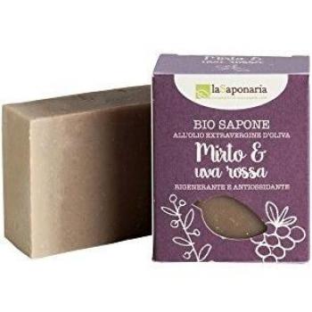 La Saponaria Organic Myrtle & Red Grape Soap, 100 g