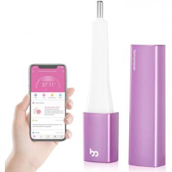 Femometer - Termómetro De Cuerpo Basal Inteligente-Altamente Sensible A Pruebas de BBT- Seguimiento Digital De La Fertilidad Y La Ovulación Para La Planificación Natural De La Familia