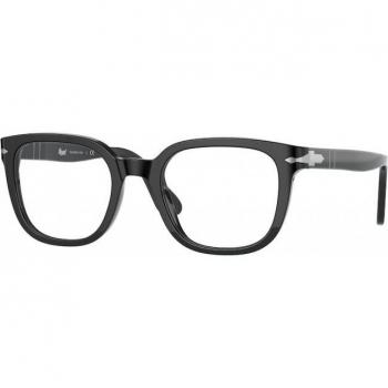 Persol PO3263V 95 Black Unisex Square Eyewear