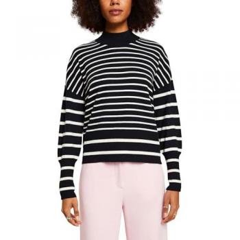 Esprit Women's Stand-Up Collar Sweatshirt - New Black - XS