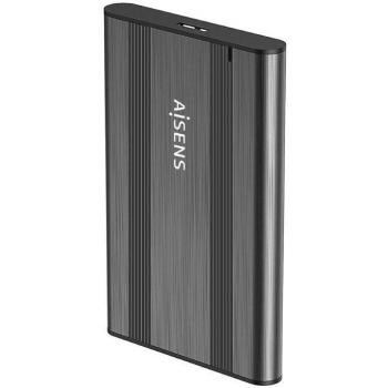 Aisens ASE-2526GR Caja Externa para Disco Duro 2.5 SATA a USB 3.0/USB 3.1 Gen1 de 9.5mm, Color Gris, Montaje