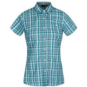 Regatta Jenna III Coolweave Cotton Short Sleeve Camisa, Mujer, Esmalte Check, 8