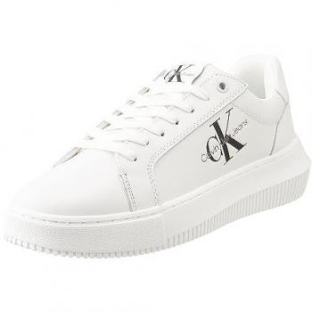 Calvin Klein Women's Chunky Lace-Up Sneakers - Pure White/Black, Size 6 US (36 EU)