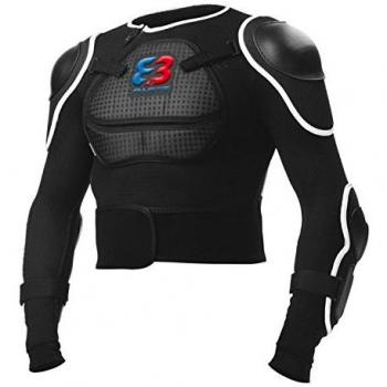 Parts 8.3 Gangsta – Chaqueta hombre, Hombre, color blanco y negro, tamaño L-XL