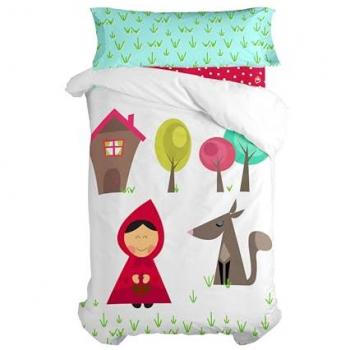 Juego Nórdico 2 Piezas Multicolor 100% Algodón 155x220 cm (Cama 80/90) - Calidad 150 TC, Fabricado en España