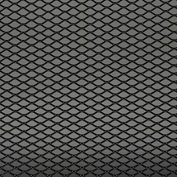 Autostyle TG 1253Z rejilla de aluminio, diseño de diamantes, color negro, 16 x 8 mm