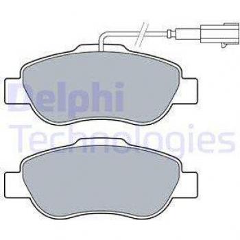 Juego de pastillas de freno DELPHI LP3412, freno de disco, delantero, Low-Metallic, compatible con FIAT 500 (312)