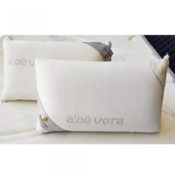 Seasons Pack 2 Almohadas de viaje viscoelástica, Antiácaros y Antibacterias, Tejido Aloe Vera hilo de plata, 43x22x10 cm, 2 unidades.