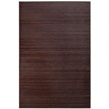 UNIMASA Alfombra de salón o Comedor Industrial bambú de 200 x 300 cm Factory, Marron Oscuro