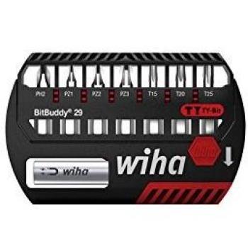 WIHA 42137 sb7945ty903 BitBuddy TY bits – PH/PZ/Torx para Todo Tipo de Tornillos, 29 mm, 0 W, 0 V, Arándano, 29 mm, Set de 6 Piezas