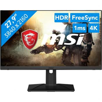 Monitor Gaming MSI Optix MAG281URV 27.9 4K Ultra HD IPS, 3840 x 2160 píxeles, 2xHDMI, DP, USB-C, con AMD FreeSync