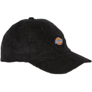 Gorra Dickies Hardwick de Pana Negra - Gorra de pana, color negro, diseño clásico, ajuste cómodo, logo bordado de Dickies