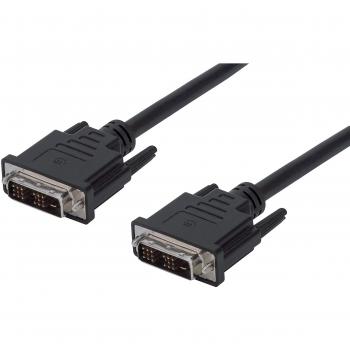 Manhattan Digital 18+1 Video Cable, Single Link, 1.8 m, Male to Male, DVI-D, HD
