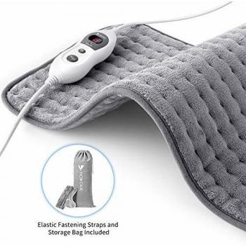 Hosome Almohadilla Elèctrica de Calefacción para la Espalda Hombros y Cuello Calentado, Manta Electrica con Tecnología de Calentamiento Rápido con 6 Calentamiento Niveles