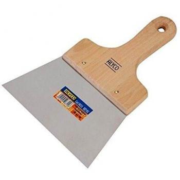 ALYCO 196320 196320-Espatula emplastecer Inoxidable Mango de Madera 200 mm