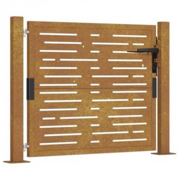 Corten Steel Square Garden Gate 105x105 cm