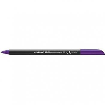 Edding - Rotulador punta fibra 1200 violeta n.8 -punta fibra 0.5 mm
