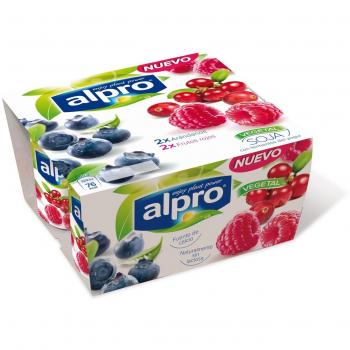Alpro Arándanos y Frutos Rojos 4x125 g