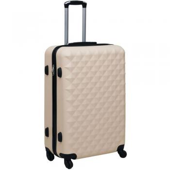 Maleta Trolley Melya Rígida Con Ruedas Giratorias Dorado 28X76x48