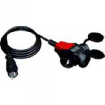 Solera 5586COB - Prolongador con Clavija bipolar con T/T lateral 16A y 250V~con cable 3G1,5mm.
