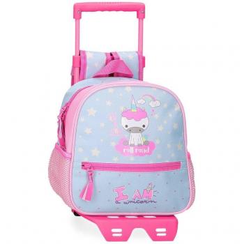 Mochila Escolar Roll Road I Am A Unicorn Azul