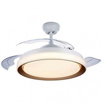 Philips Lighting Bliss - Ventilador de techo con luz LED y mando, 80W, luz blanca de cálida a fría
