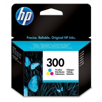 Cartucho de tinta original HP 300 Tri-color CC643EE