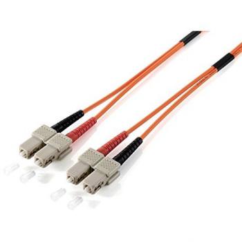 Cable de Fibra Óptica SC/SC Dúplex OS2 1m - Conectores Macho Amarillo