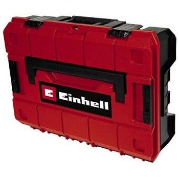 Einhell E-Case Maletín de Herramientas con Espuma, Resistente al Calor y Impacto, 2 Agarres Plegables, Polipropileno Negro y Rojo