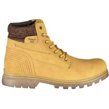 Carrera Sleek Yellow Lace-Up Boots with Contrast Detail - EU42/US9