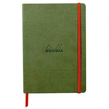 Cuaderno Rhodiarama A5 - Líneas horizontales - Verde Celadón
