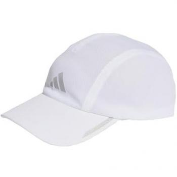 Adidas Unisex Running AEROREADY Four-Panel Mesh Cap - White/Reflective Silver - Size: Large