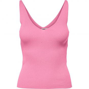 Top de Tirantes de Mujer JDY Nanna Tejido Acanalado Color Rosa