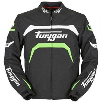 Furygan Arrow Chaqueta, Hombre, Noir-Blanc-Vert Fluo, S
