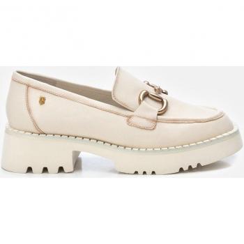 Mocasines de piel Carmela para mujer en color beige