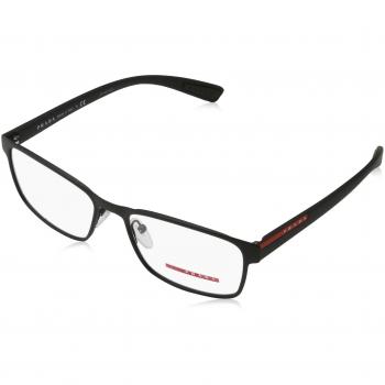 PRADA SPORT PS 50GV Eyeglasses DG01O1 Black Rubber 55-17-140