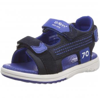 Kickers Plane Children's Open Toe Sandals, Navy Blue
