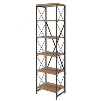 Librería Atlantic Pino Negro de 100% Tablero de Aglomerado Rechapado en Melamina