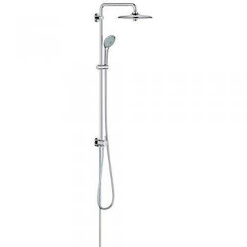 Grohe 27421002 Euphoria 260 - Sistema de ducha con inversor, Ducha de techo SmartControl de 260 mm con tres chorros, función de ahorro de agua y teleducha de 110 mm con tres chorros