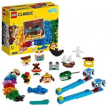 LEGO 11009 Classic Ladrillos y Luces, Juguete Creativo con Piezas de Construcción, Regalos Originales para Niños y Niñas 5 Años