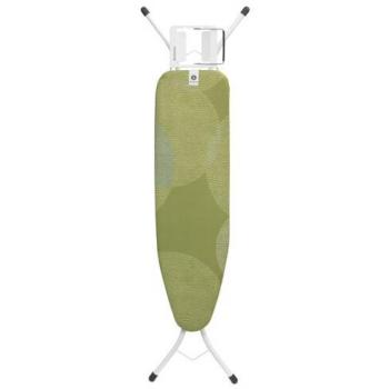 Calm Rustle Size A Ironing Board with Steam Iron Rest - 110 x 30 cm, Adjustable Height, Non-Slip Feet, Cotton Cover