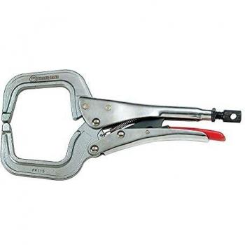 Strong Hand Tools, Abrazaderas C de bloqueo con punta redonda, 11 pulgadas, PR115